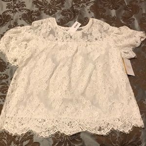 BB Dakota Lace Top in Ivory